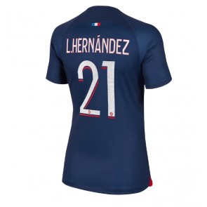 Paris Saint-Germain Lucas Hernandez #21 Hemmatröja Kvinnor 2023-24 Kortärmad